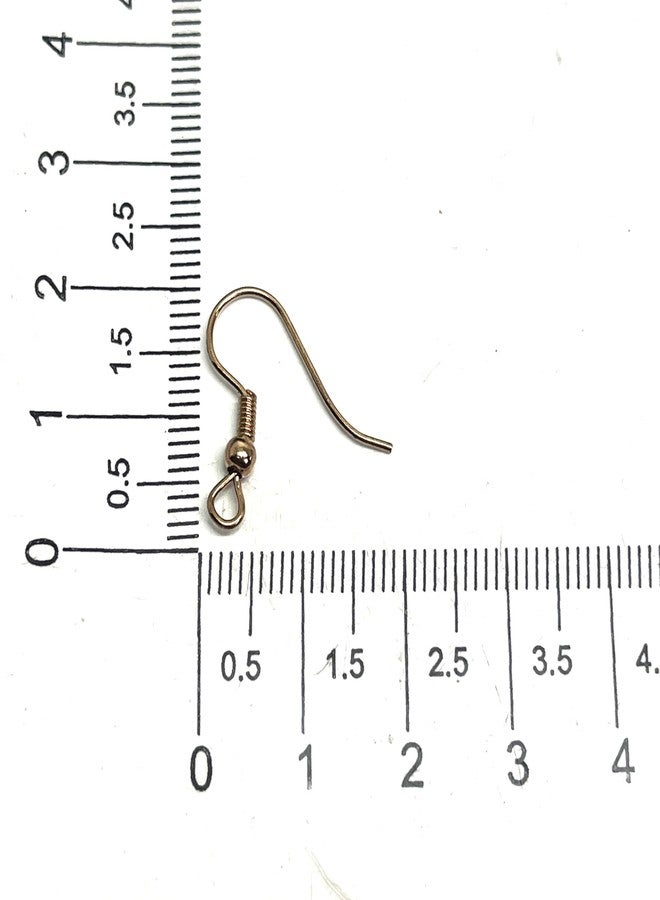 Excellentcrafts 100Pcs Earring Hooks for Jewelry Making � Fish Hook Ear Wires in Gold, Silver, Bronze, Rose Gold, Black � DIY Earring Making Kit for Women, Crafters & Beginners � 50 Pairs (Copper) - Image 4